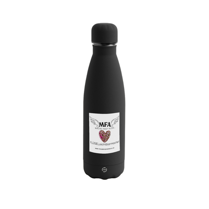 SOFT TOUCH Thermosflasche 500 ml "MFA LEO" - Best Buddy - Schwarz