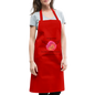 Kochschürze "Hebamme" - Best Buddy - Rot