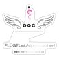 Sticker "Flügel Doc" - Best Buddy - Weiß glänzend