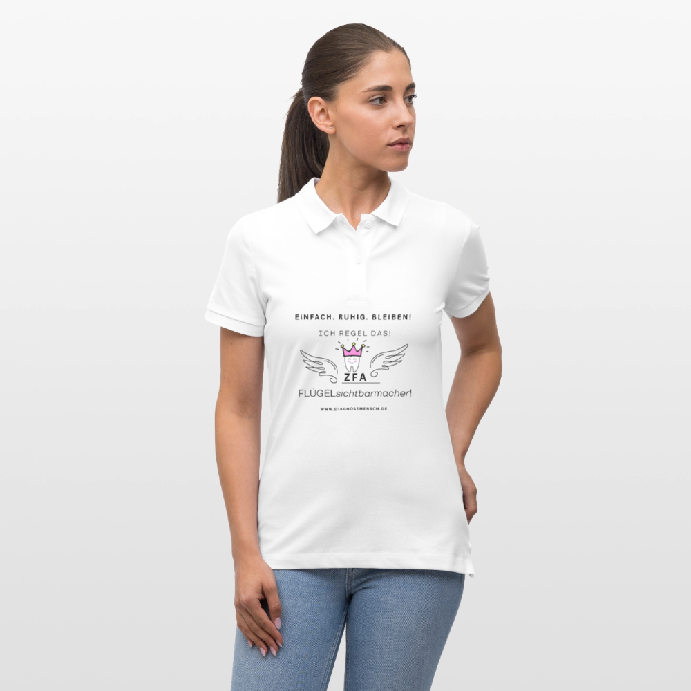 Bio-Poloshirt "ZFA" - Best Buddy - Weiß