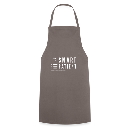 Kochschürze unisex ""I'm a smart patient" -Trendy - Grau