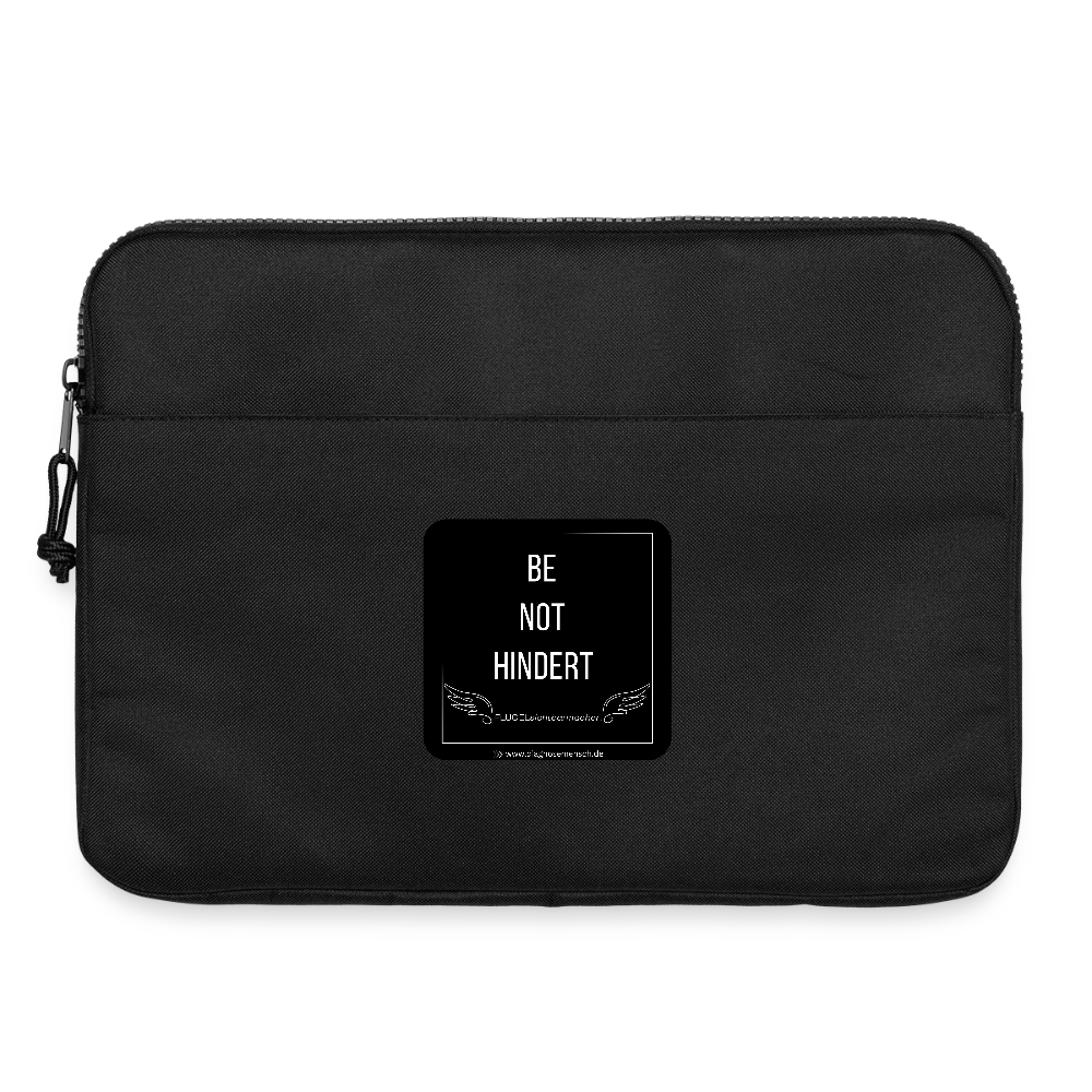 Laptoptasche 15" "BE NOT HINDERT" - FLÜGELsichtbarmacher - Schwarz