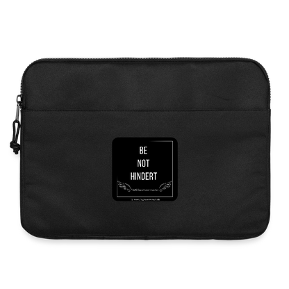Laptoptasche 15" "BE NOT HINDERT" - FLÜGELsichtbarmacher - Schwarz