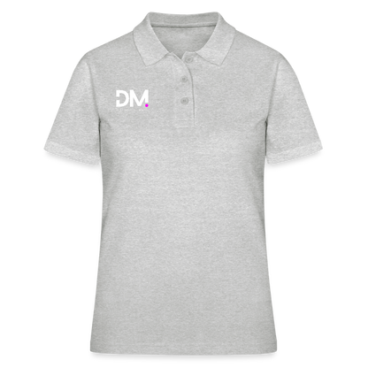 Frauen Polo Shirt "Im a smart patient" - Bad Girl - Grau meliert