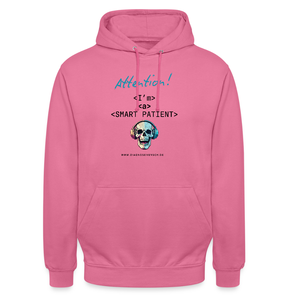 Unisex Hoodie "I'm a smart  patient" - Bad Boy - Pink