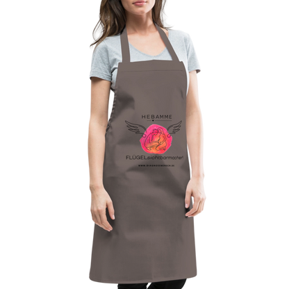 Kochschürze "Hebamme" - Best Buddy - Grau
