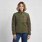 RELAXED FIT Unisex Sherpajacke "Hebamme" - Best Buddy - Khaki