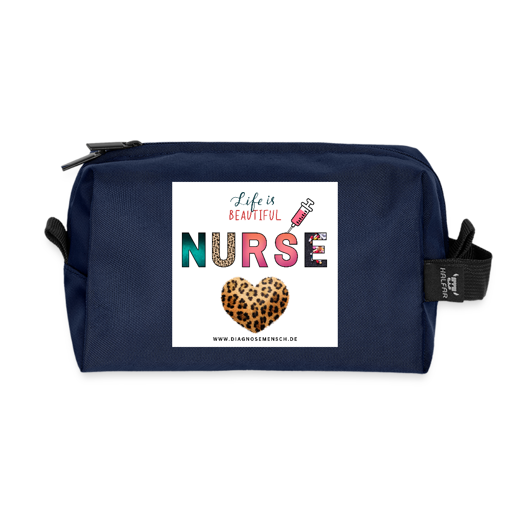 Recycelte Kulturtasche "Nurse" - Best Buddy - Navy