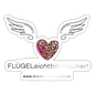 Sticker "Flügel" - Best Buddy - Weiß glänzend