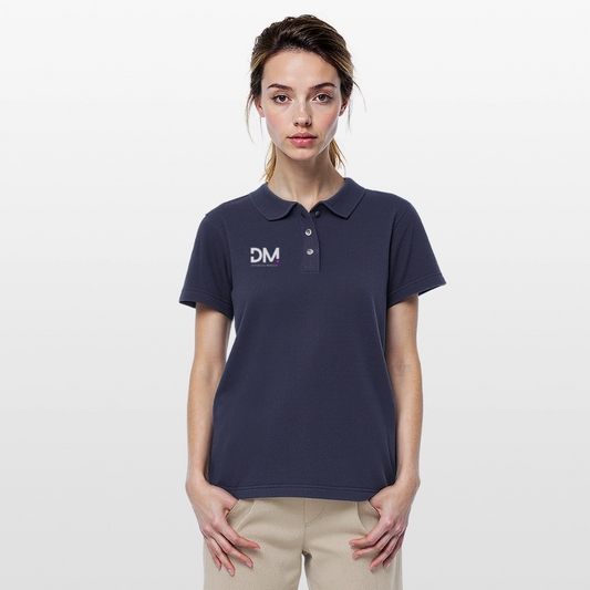 Frauen Polo Shirt "Im a smart patient" - Bad Girl - Navy