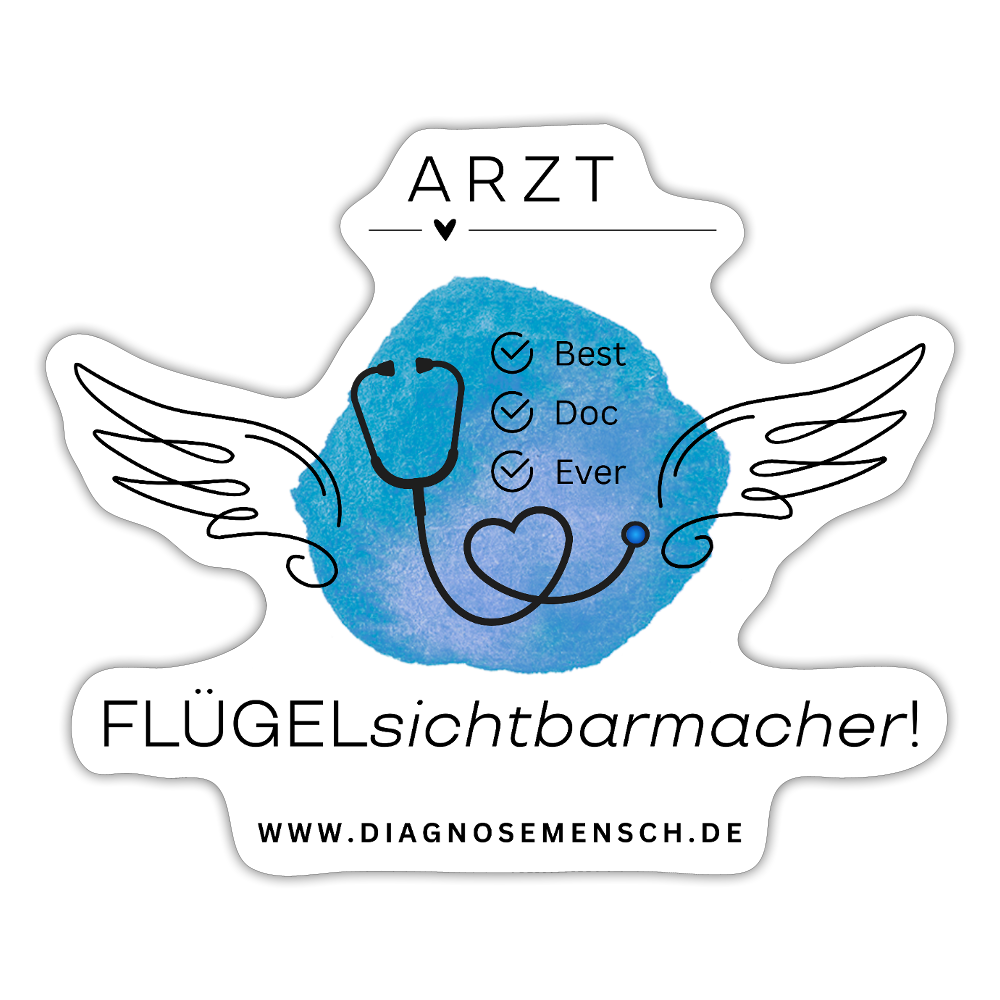 Sticker "Best Doc Ever - Arzt" - Best Buddy - Mattweiß