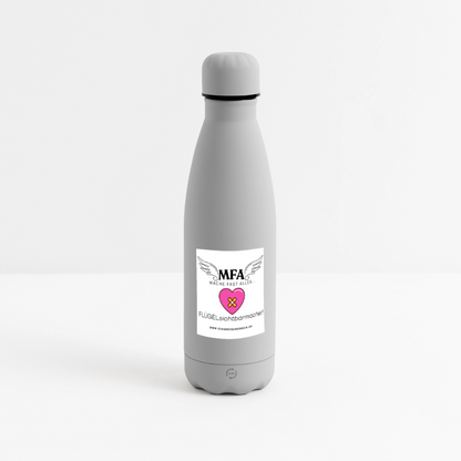 SOFT TOUCH Thermosflasche 500 ml "MFA Herzpflaster" - Best Buddy - Grau