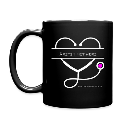 Tasse BLACK 'Ärztin mit Herz" - Best Buddy - Schwarz