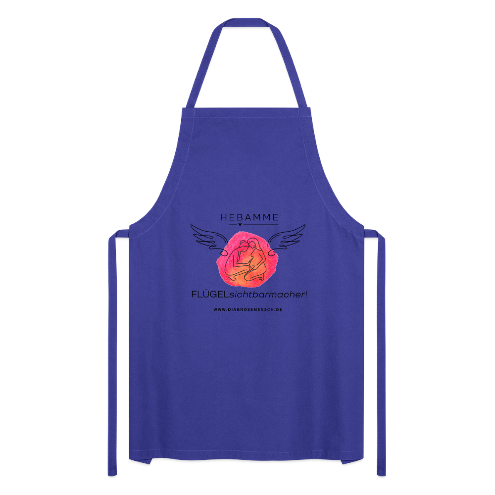 Kochschürze "Hebamme" - Best Buddy - Royalblau