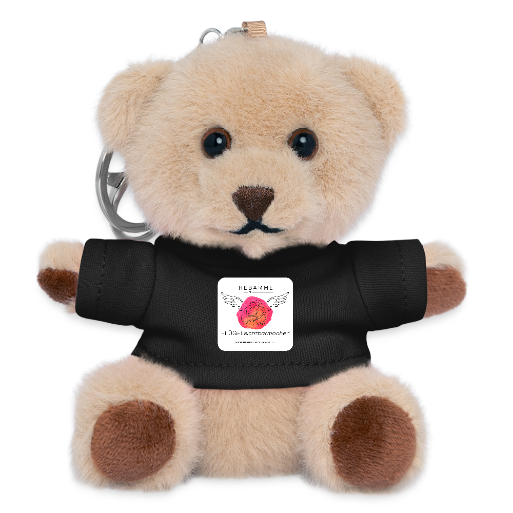 Kuscheltier Schlüsselanhänger "Hebamme" - Flügelsichtbarmacher - Schwarz