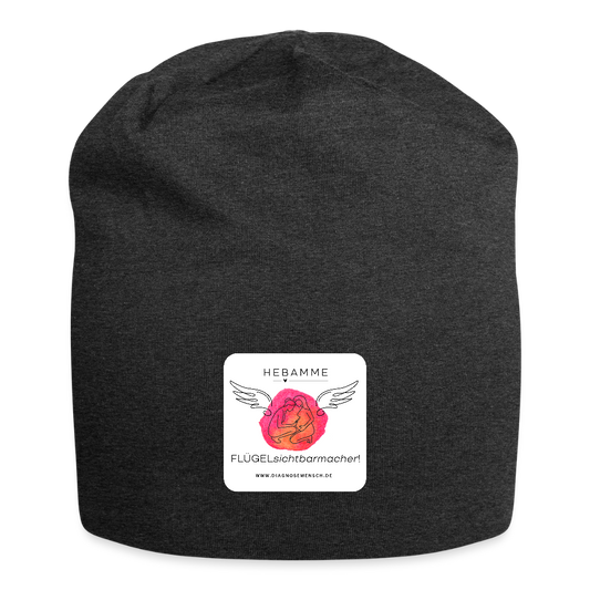 Jersey-Beanie "Hebamme" - FLÜGELsichtbarmacher - Anthrazit