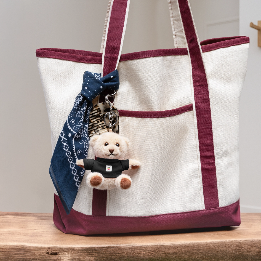 Kuscheltier Schlüsselanhänger "MFA CROWN" - Schwarz