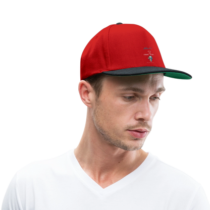 Snapback Cap "I'm a smart patient" - Bad Boy - Rot/Schwarz