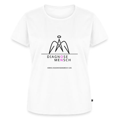 Frauen Premium T-Shirt  - "Diagnose Mensch! - Weiß