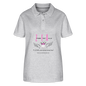 Frauen Bio-Poloshirt "ZFA" - Best Buddy - Grau meliert
