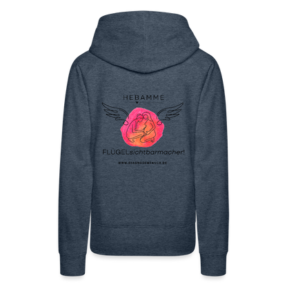 Frauen Premium Hoodie - Jeansblau