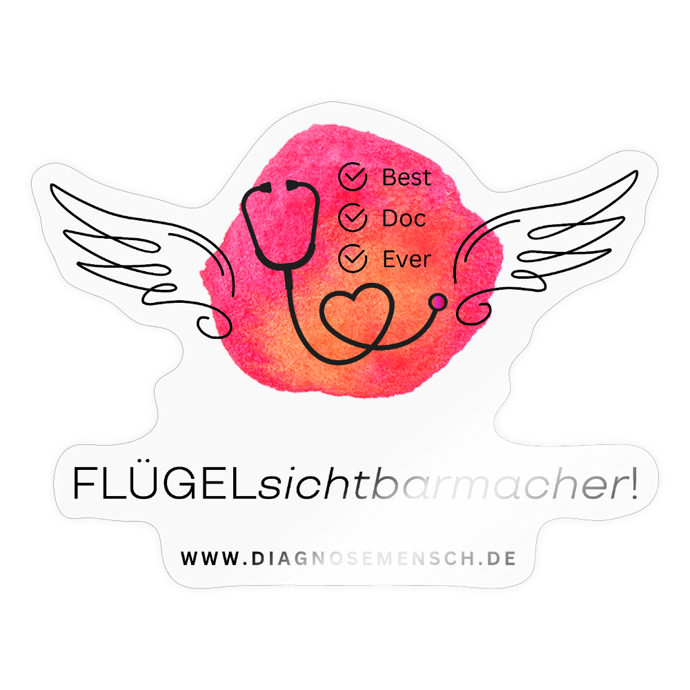 Sticker "Best Doc Ever" - Transparent glänzend