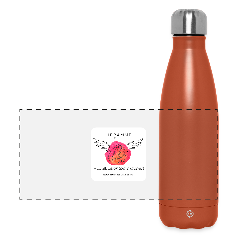 Thermosflasche 500 ml "Hebamme" - FLÜGELsichtbarmacher - Terra