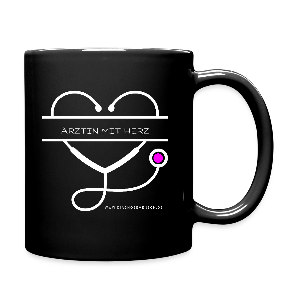 Tasse BLACK 'Ärztin mit Herz" - Best Buddy - Schwarz