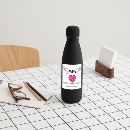 SOFT TOUCH Thermosflasche 500 ml "MFA Herzpflaster" - Best Buddy - Schwarz