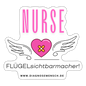 Sticker "Flügel Nurse" - Best Buddy - Mattweiß