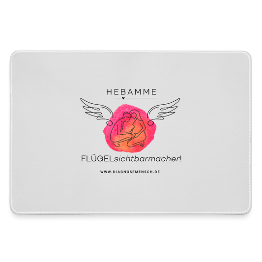 Mousepad "Hebamme" - FLÜGELsichtbarmacher - Grau