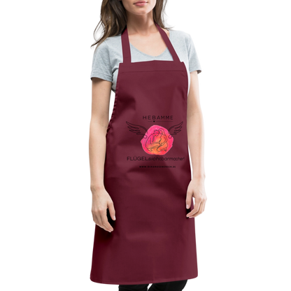 Kochschürze "Hebamme" - Best Buddy - Bordeaux