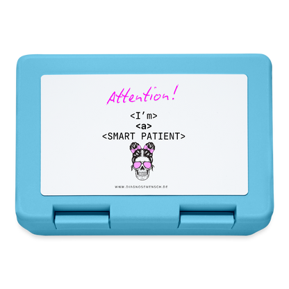 Brotdose "I'm a smart patient" - Bad Girl - Saphirblau