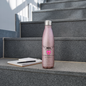 Glitzer Edelstahl Thermosflasche MFA HerzPflaster" - Best Buddy - Pink Glitzer