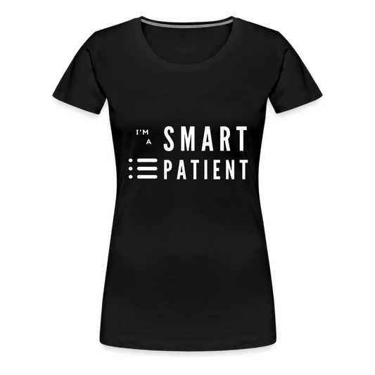 Premium T-Shirt "I'm a smart patient" - Trendy - Schwarz