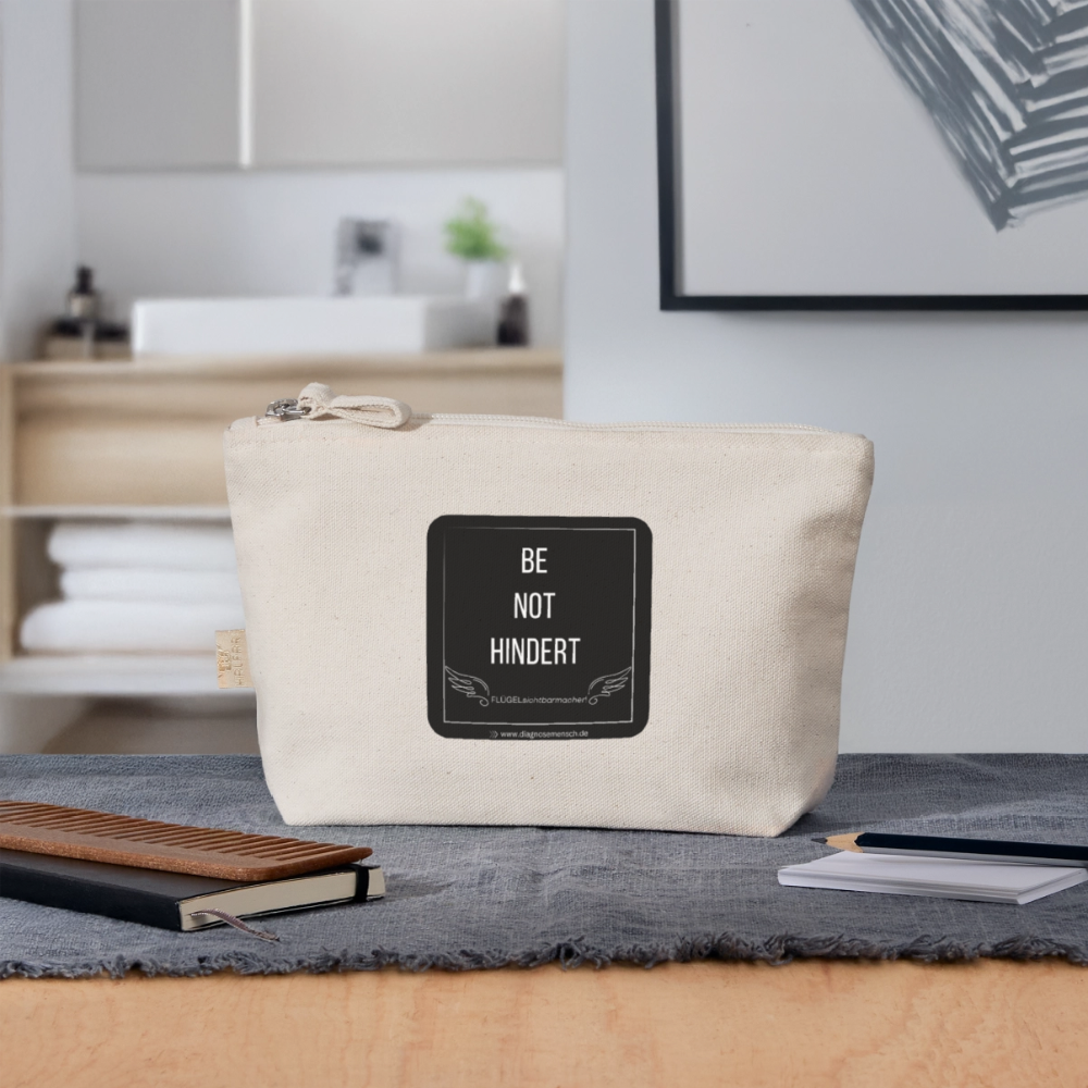 Bio Täschchen "BE NOT HINDERT" - FLÜGELsichtbarmacher - Natur