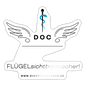 Sticker "Flügel Doc" - Best Buddy - Weiß glänzend