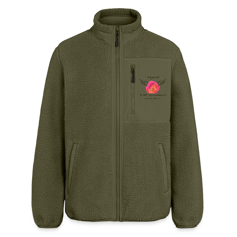 RELAXED FIT Unisex Sherpajacke "Hebamme" - Best Buddy - Khaki
