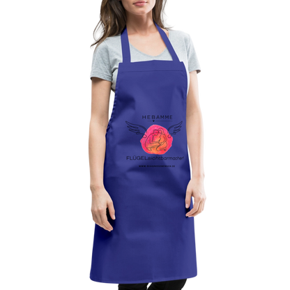 Kochschürze "Hebamme" - Best Buddy - Royalblau
