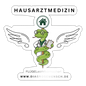 Sticker "Hausarztmedizin" - FLÜEGLsichtbarmacher - Weiß glänzend