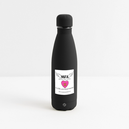 SOFT TOUCH Thermosflasche 500 ml "MFA Herzpflaster" - Best Buddy - Schwarz
