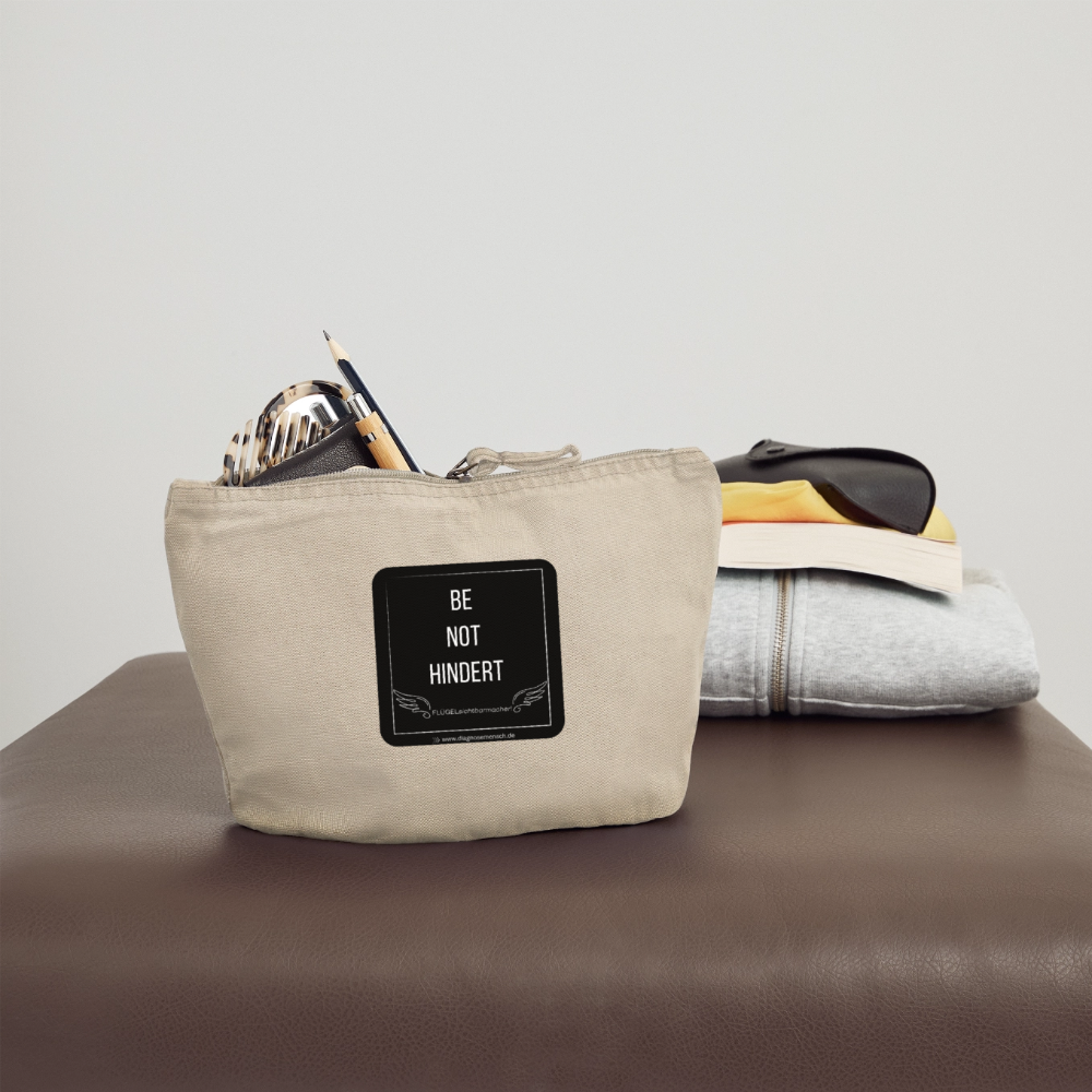 VINTAGE Täschchen "BE NOT HINDERT" - FLÜGELsichtbarmacher - Vintage Sand 