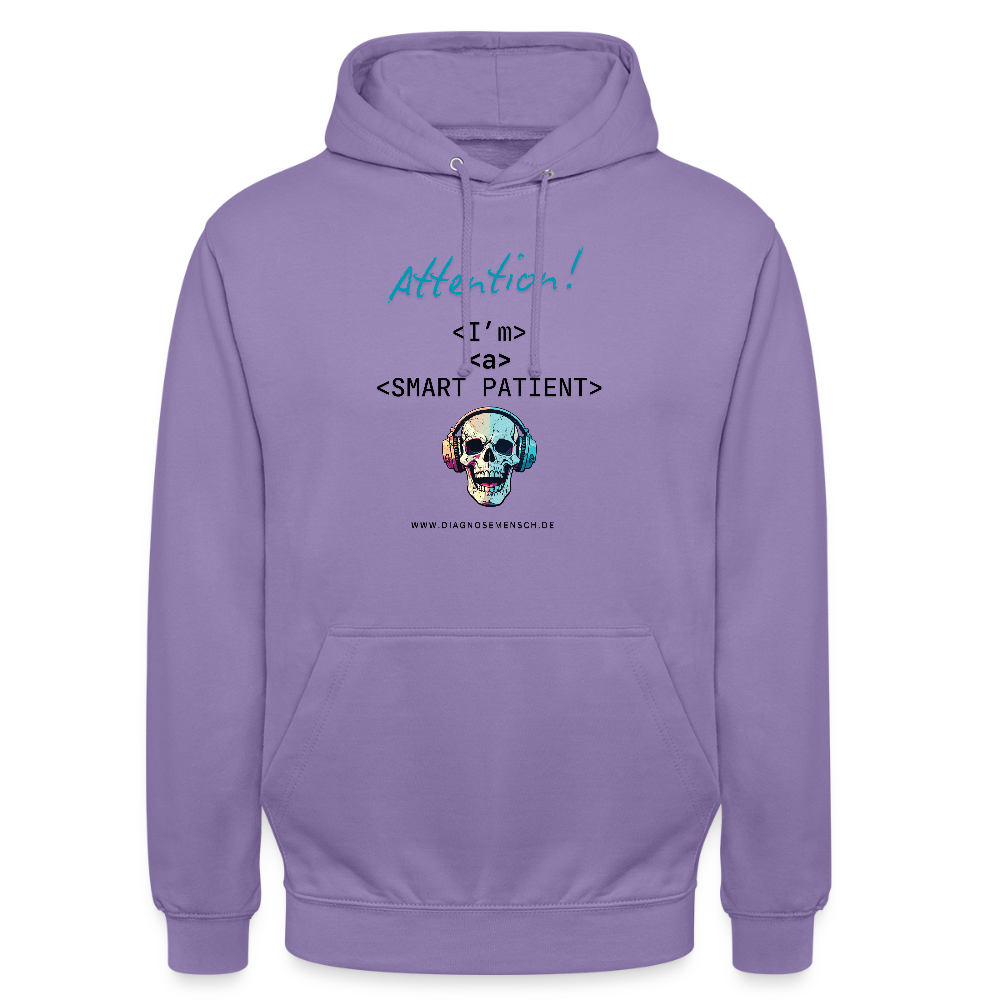 Unisex Hoodie "I'm a smart  patient" - Bad Boy - Lavendel