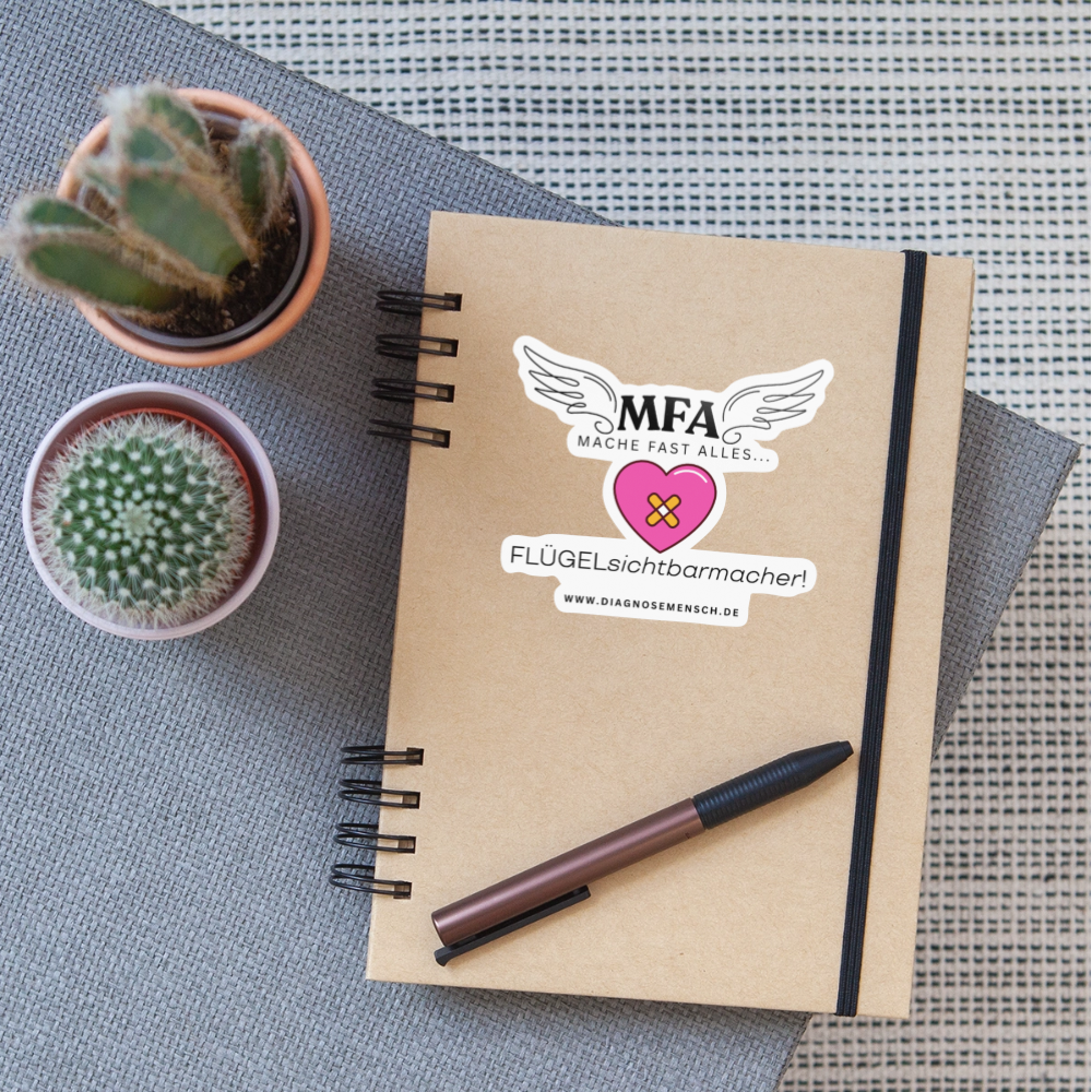 Sticker "MFA HerzPflaster" - Best Buddy - Weiß glänzend