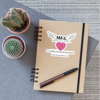 Sticker "MFA HerzPflaster" - Best Buddy - Weiß glänzend