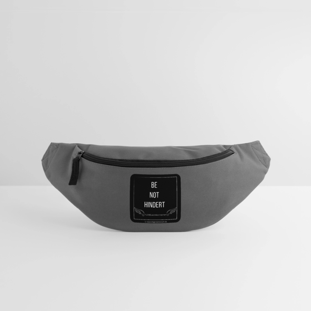 Gürteltasche "BE NOT HINDERT" - FLÜGELsichtbarmacher - Graphite