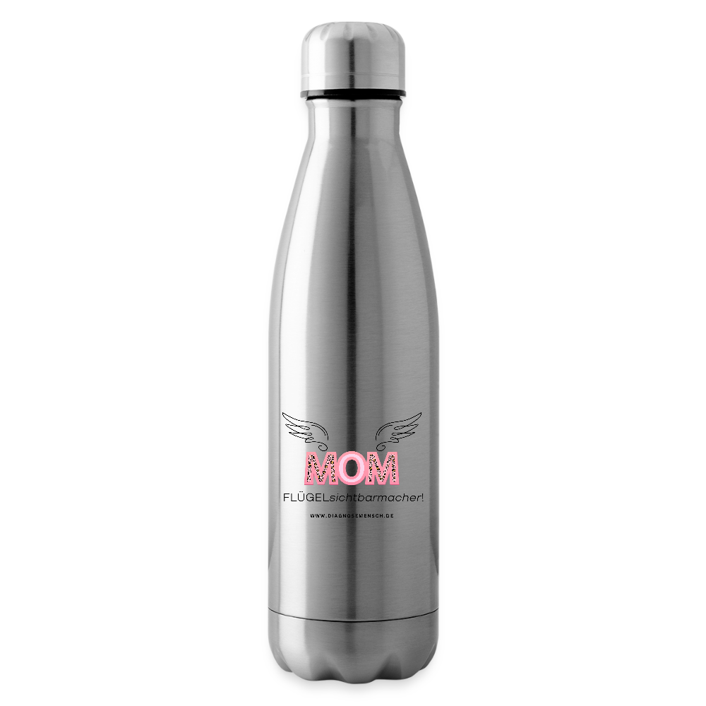 Isolierflasche "Flügel Mom" - Best Buddy - Lightsilver
