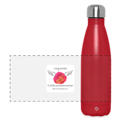 Thermosflasche 500 ml "Hebamme" - FLÜGELsichtbarmacher - Rot
