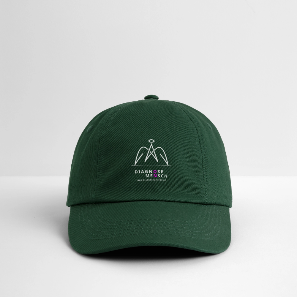 Baseballkappe "Diagnose Mensch - ON" - Flaschengrün