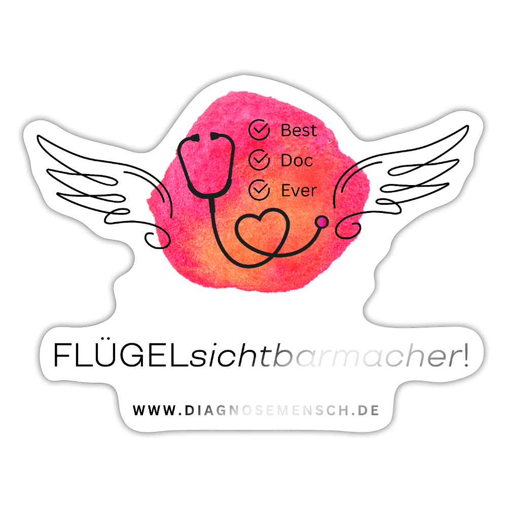 Sticker "Best Doc Ever" - Weiß glänzend